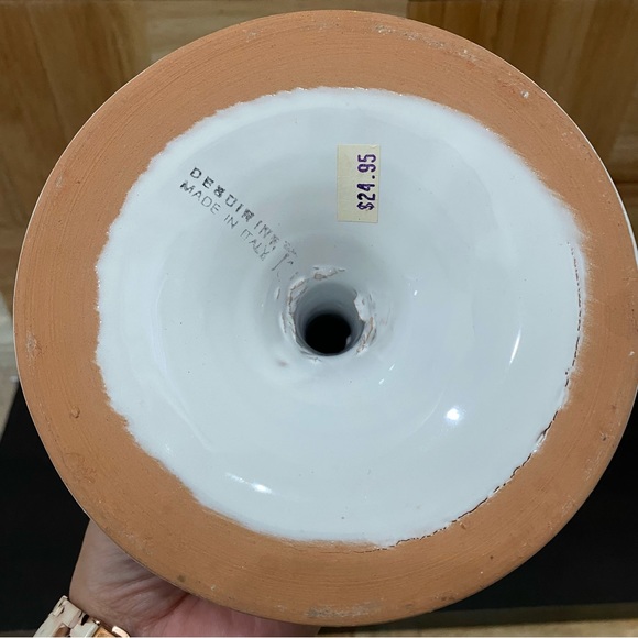 Pair of DESUIR International Made in Italy Ceramic Candle Holder - Picture 12 of 13